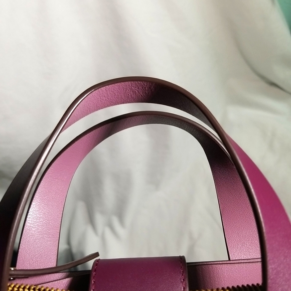 Kate Spade Mini Nelle Putnam Drive Convertible Tote in Plum Leather - Picture 12 of 12